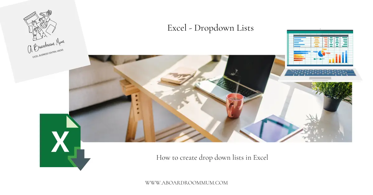 How to create a drop down list in Excel.